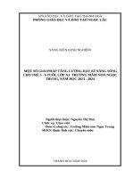 skkn cấp tỉnh một số giải pháp tăng cường dạy kĩ năng sống cho trẻ 5 6 tuổi lớp a1 trường mầm non ngọc trung năm học 2023 2024