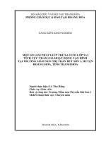 skkn cấp tỉnh một số biện pháp giúp trẻ 5 6 tuổi tích cực tham gia hoạt động tạo hình tại trường mầm non thị trấn bút sơn 1