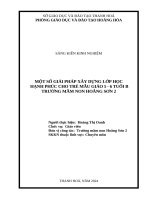 skkn cấp tỉnh một số giải pháp xây dựng lớp học hạnh phúc cho trẻ 5 6 tuổi b trường mầm non hoằng sơn 2