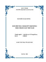 đơn phương chấm dứt hợp đồng theo pháp luật việt nam