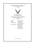 báo cáo đề xuất nghiên cứu marketing khảo sát thị trường dòng xe ô tô điện vf e34