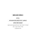 báo cáo tuần 5 xây dựng ứng dụng thi cử quản lí đề thi trắc nghiệm