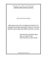 skkn cấp tỉnh một số bài tập nâng cao hiệu quả đòn đá tạt cho đội tuyển học sinh giỏi võ thuật vovinam trường thpt chuyên lam sơn