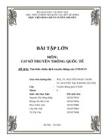 bài tập lớn môn cơ sở truyền thông quốc tế đề bài tìm hiểu chiến dịch truyền thông của unesco