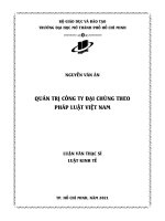 quản trị công ty đại chúng theo pháp luật việt nam