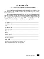 SỔ TAY SINH VIÊN (ÁP DỤNG CHO SINH VIÊN ĐẠI HỌC CHÍNH QUY KHÓA 2021)