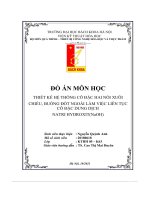 đồ án môn học thiết kế hệ thống cô đặc hai nồi xuôi chiều buồng đốt ngoài làm việc liên tục cô đặc dung dịch natri hydroxitnaoh