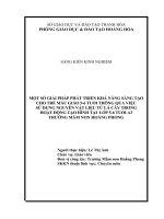 skkn cấp tỉnh một số biện pháp phát triển khả năng sáng tạo cho trẻ 5 6 tuổi a3 thông qua việc sử dụng nguyên vật liệu từ lá cây trong hoạt động tạo hình tại trường mầm non hoằng phong