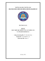 phát triển hệ thống cung cấp thông tin và tìm kiếm homestay