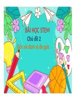 Bài học stem 4 góc  Đơn vị Đo góc