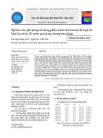 NGHIÊN CỨU GIẢI PHÁP SỬ DỤNG PHẦN MỀM OPENWORK ĐỂ NẠ P TÀI LIỆU ĐỊA CHẤN 2D VƯỢT QUÁ DUNG LƯỢNG CHO PHÉP