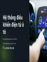 Bài giảng hệ thống Điện tử trên Ô tô