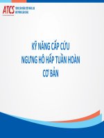 KỸ NĂNG CẤP CỨU NGƯNG HÔ HẤP TUẦN HOÀN CƠ BẢN