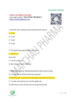 ĐỀ ÔN MỚI NHẤT 1.24 - BÀO CHẾ 1 - ĐẠI HỌC NTT