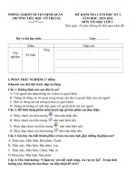 Đề thi lớp 3 hki