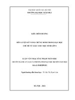 rèn luyện kỹ năng chứng minh trong dạy học chủ đề tứ giác cho học sinh lớp 8 luận văn sư phạm toán học