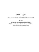 tiểu luận cao học môn kỹ năng xử lý điểm nóng chính trị xã hội chính sách bảo hiểm xã hội