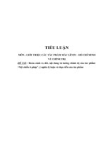 tiểu luận cao học môn giới thiệu các tác phẩm mác lênin hồ chí minh về chính trị nội chiến ở pháp