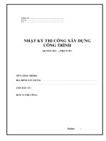 mẫu nhật ký thi công word