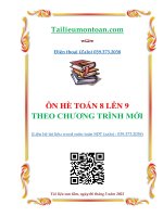 ôn hè toán 8 lên 9