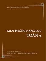 chuyen de khai phong nang luc mon toan 6