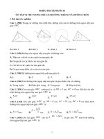 phieu b36 duong tron noi tiep duong tron ngoai tiep tam giac