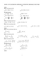 phieu b5 phuong trinh quy ve phuong trinh bac nhat mot an 1