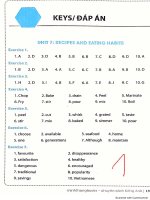 luyện chuyên sâu từ vựng ngữ pháp ta9 tập 2 key dap an