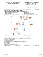 đề thi HSG KHTN6