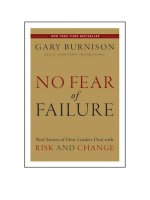 No fear of failure real stories of how leaders deal with risk and change