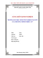 hướng dẫn học sinh tìm nghiệm nguyên của phương trình nhiều ẩn