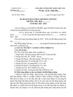 Kế hoạch hoạt động hội đồng trường tiểu học năm học 2023 - 2024