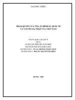 Thẩm quyền của tòa Án hình sự quốc tế và vấn Đề gia nhập của việt nam mới