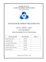 bài tập lớn số 3 môn kỹ thuật phản ứng