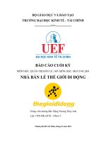 báo cáo cuối kỳ quản trị bán lẻ nhà bán lẻ thế giới di động