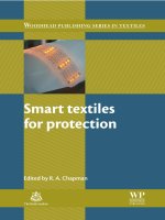 smart textiles for protection - Tài liệu ngành dệt may - công nghệ may