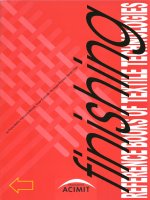 Reference book of textile finishing - tài liệu ngành dệt may
