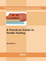 A practical guide to textile testing - tài liệu ngành công nghệ may - tài liệu ngành dệt may