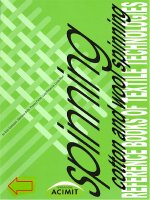 reference books of textile technologies   spinning - tài liệu ngành dệt may - công nghệ may