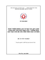 Phat trien nang luc tu duy va lap luan toan hoc thong qua chu de hinh hoc 7