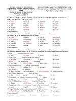 đề thi thật lên lớp 6 2