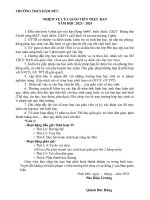 nhiệm vụ gvtb 2324