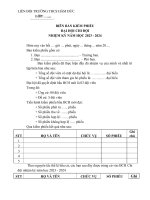 2 ban bien ban kiem phieu chi đội