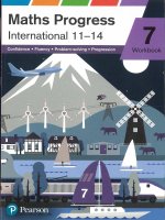 Pearson Maths Progress International 11-14 Year 7 WB