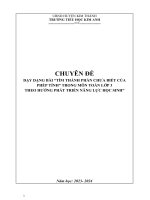 chuyên đề toán k3