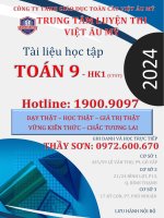 toán 9 hk1 đề cương học tập nh 2024 2025 full ok1 1