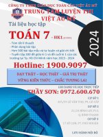 toán 7 ctst hk1 tài liệu học tập
