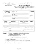 đề chuyên chính thức 2024