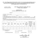 mẫu đơn xin phép liên vận