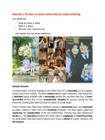 Ielts speaking part 2  describe a tv show or drama